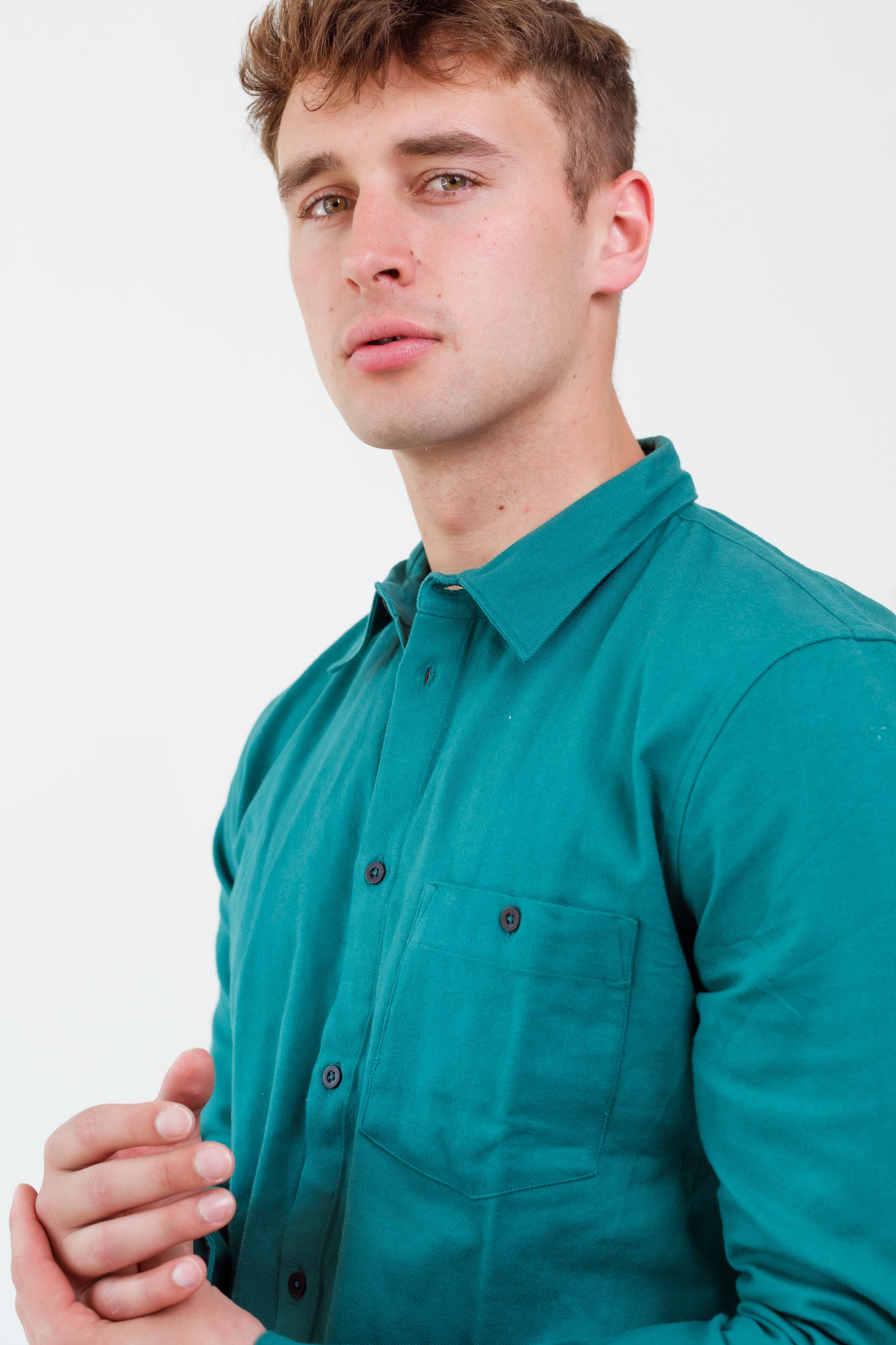 Hrubší košile MELAWEAR Josha - Green